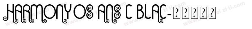 Harmonyos ans c Blac字体转换